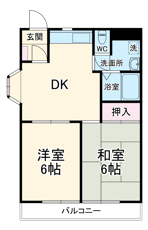 ハイツわかばの間取り