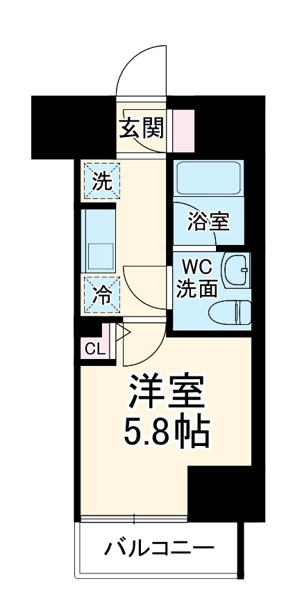 スタイリオフィット溝ノ口の間取り