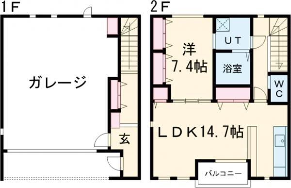 ガラージュ・ド・ルクスみゆきの間取り