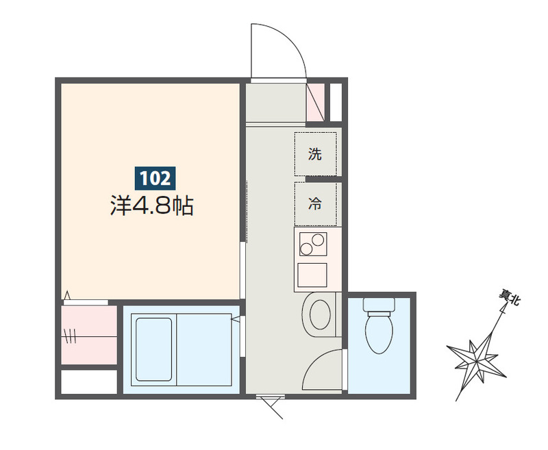 MELDIA大宮Ⅳの間取り