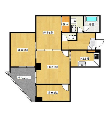 北野シティプラザの間取り