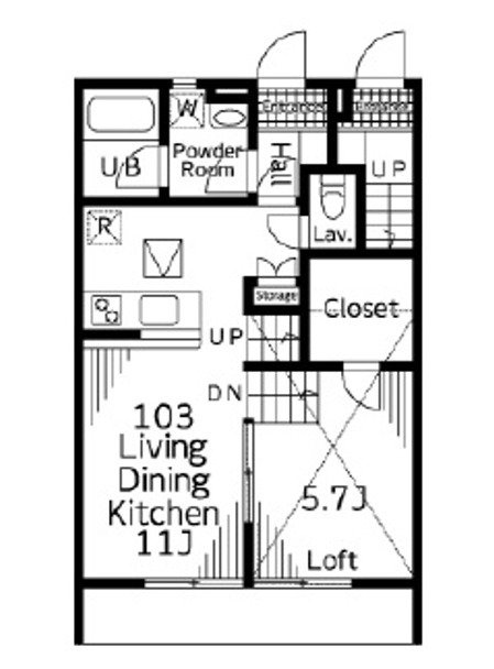 Sun Bricksの間取り