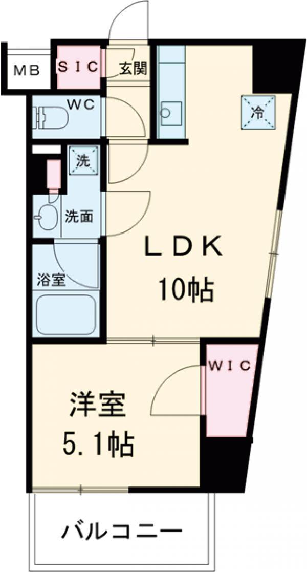 パークアクシス池袋の間取り