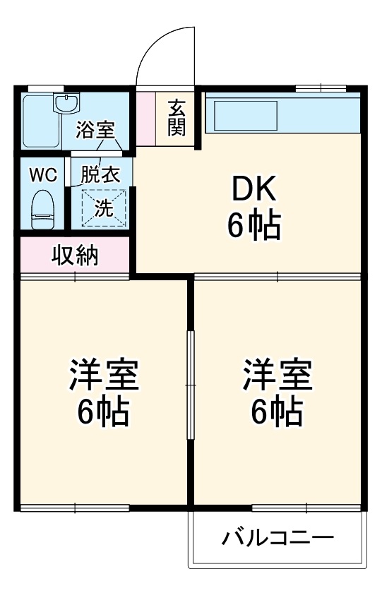 サンコート藤岡Aの間取り