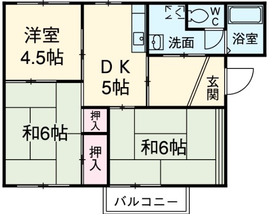 第2コーポヤマモトの間取り