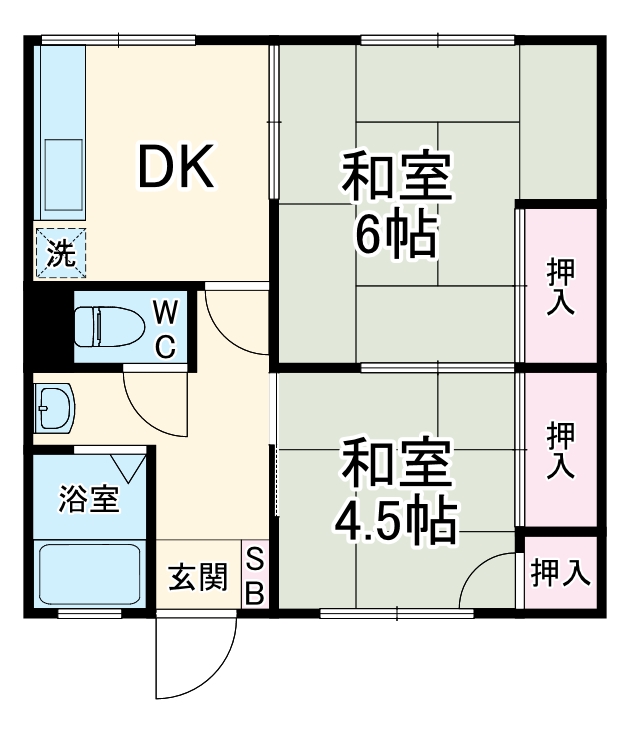 マンション南風の間取り