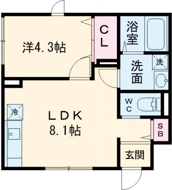 Ombrage Bの間取り