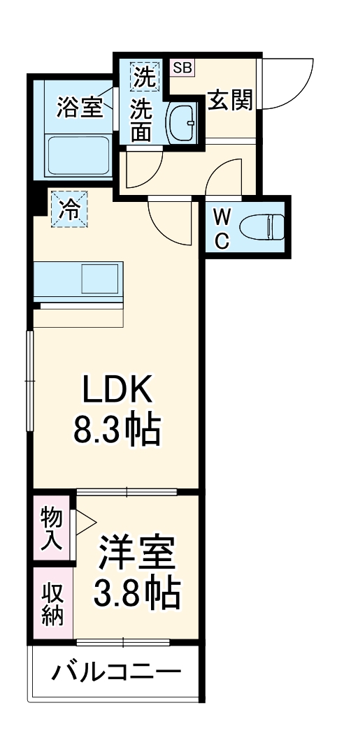 Lavare新中里の間取り