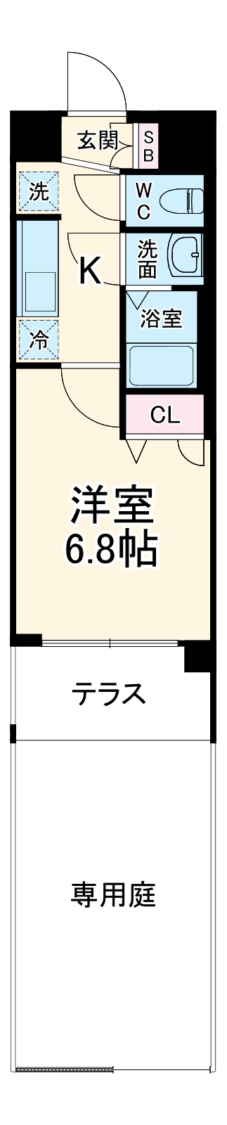 ソルテラス京都西大路 郁の間取り