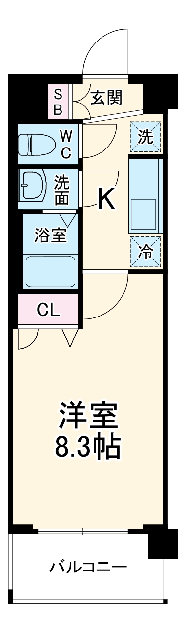 ソルテラス京都西大路 郁の間取り