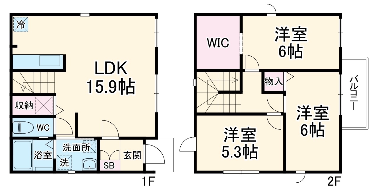 藤沢市藤沢5丁目戸建の間取り