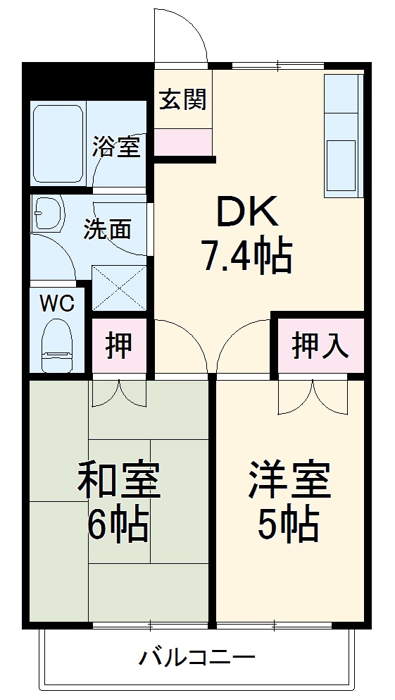レジデンス栗島の間取り