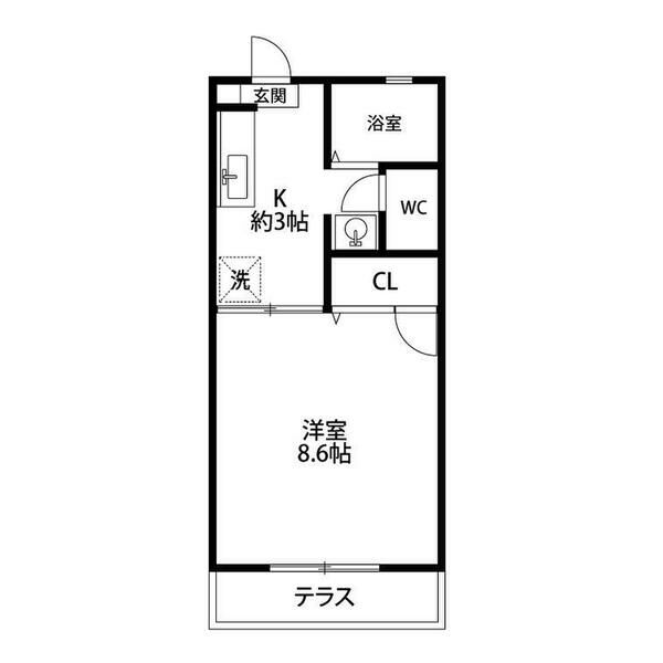 向平ハイツの間取り