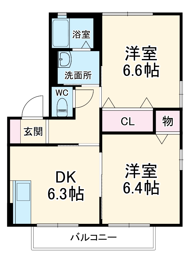 コスモハイムの間取り