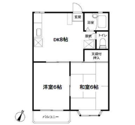 桜ハイツの間取り