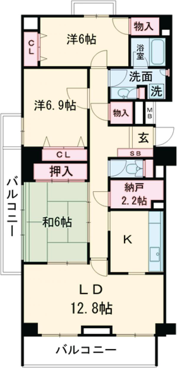 T’s garden府中の間取り
