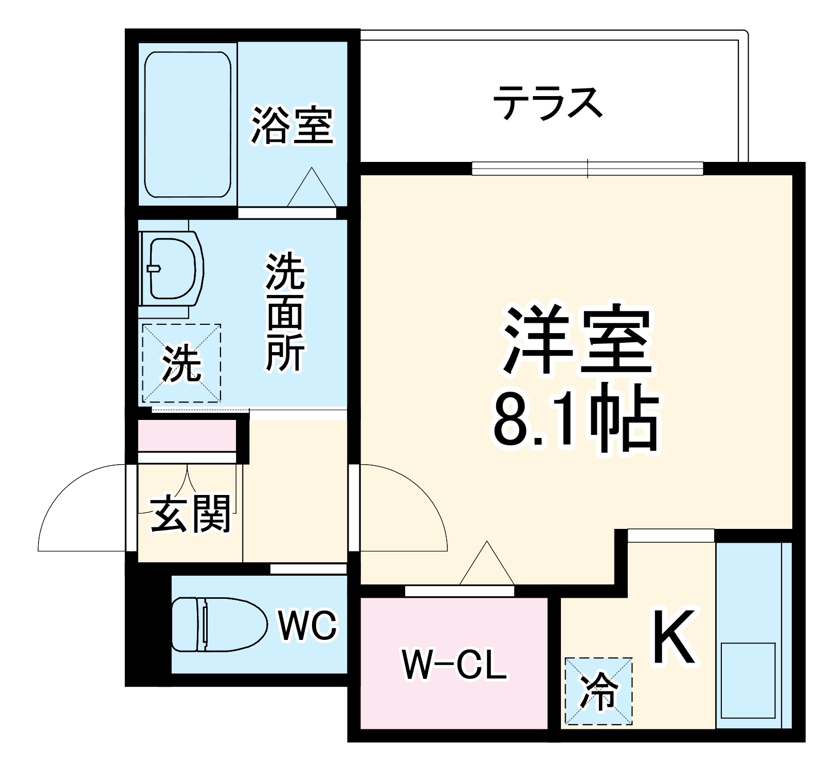 ヘーベルメゾンKの間取り