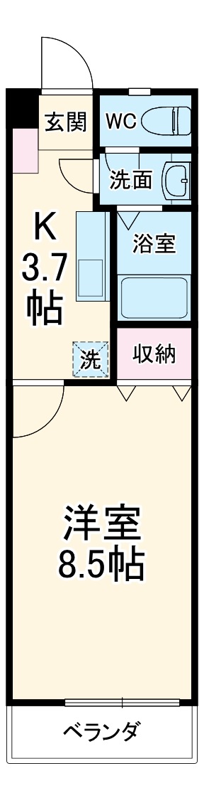 コンフォーレ日吉Ⅵの間取り