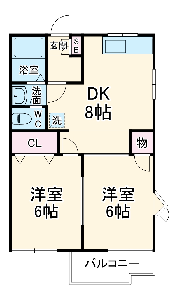 フレグランス田沼の間取り