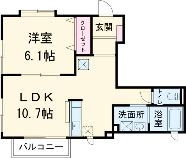 ハルシオンプレイスE棟の間取り