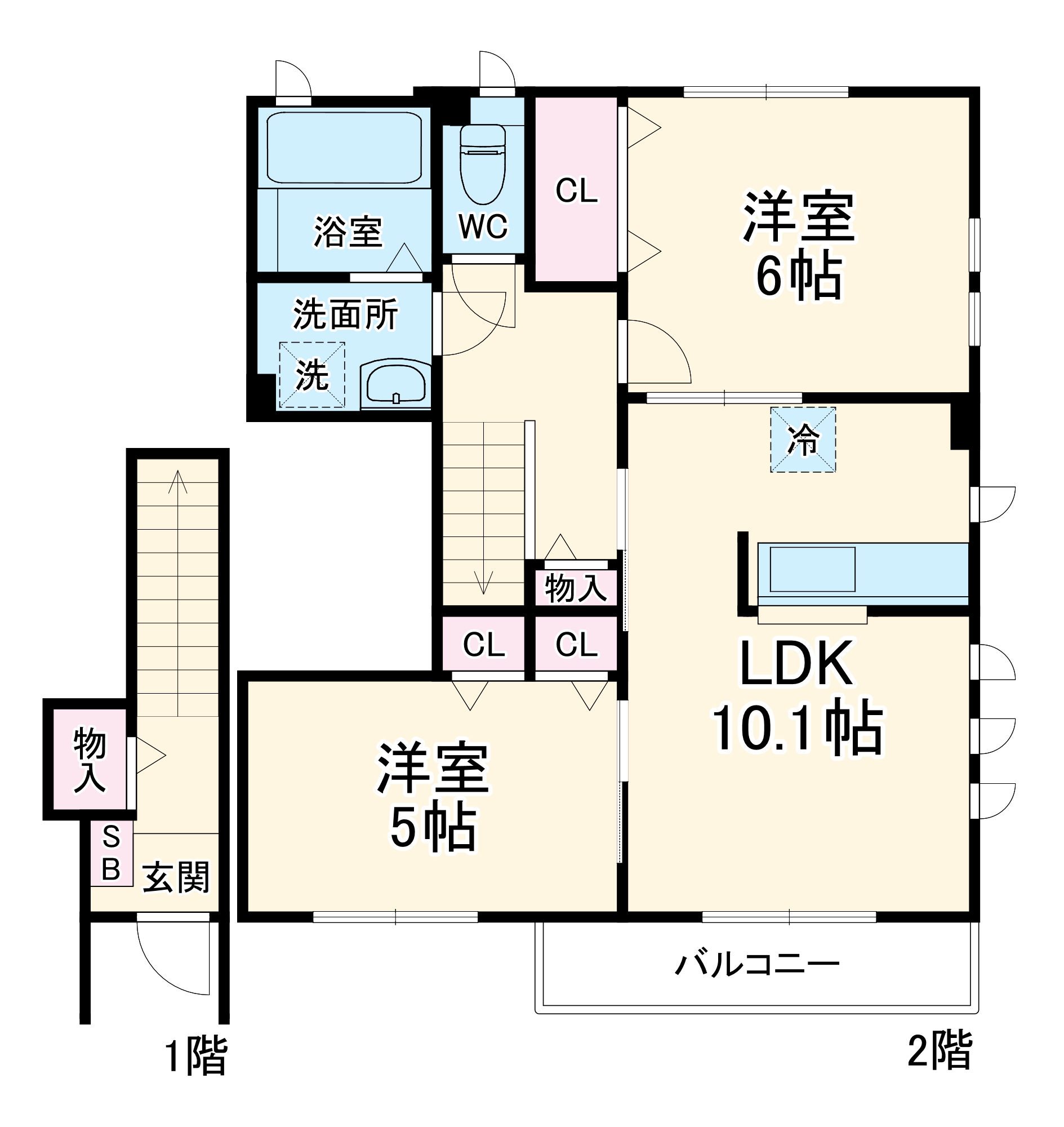 ハルシオンプレイスF棟の間取り