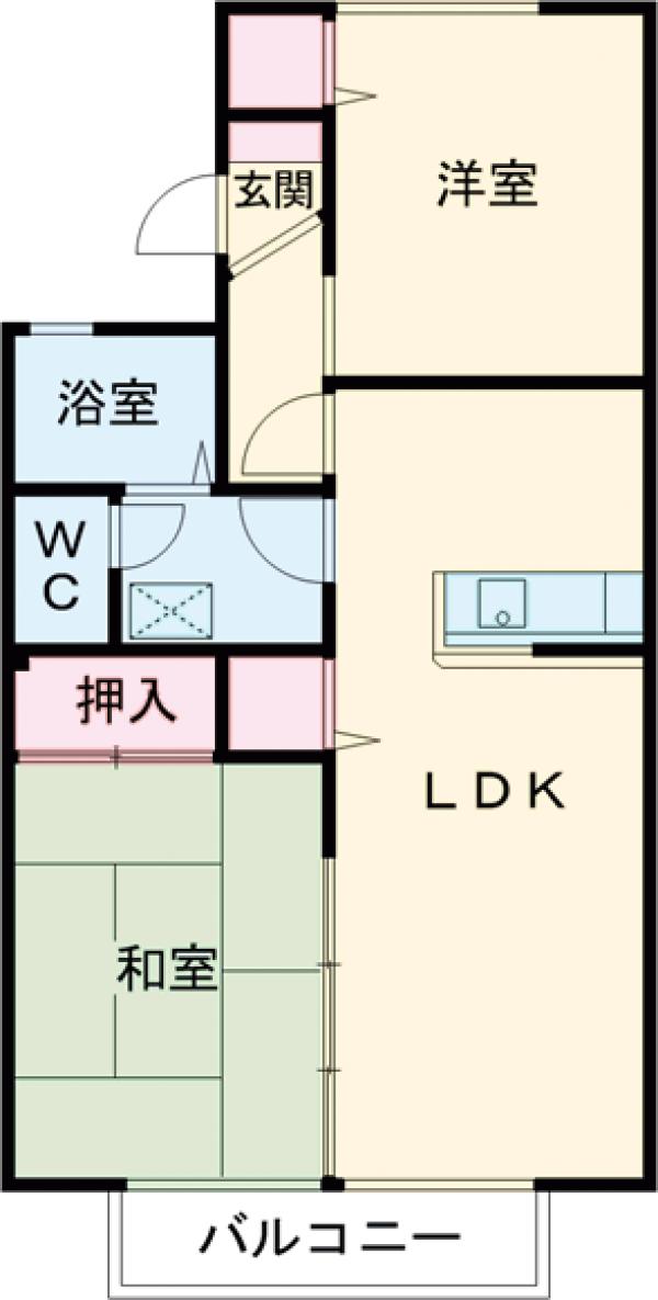 エクセラン佐藤Aの間取り