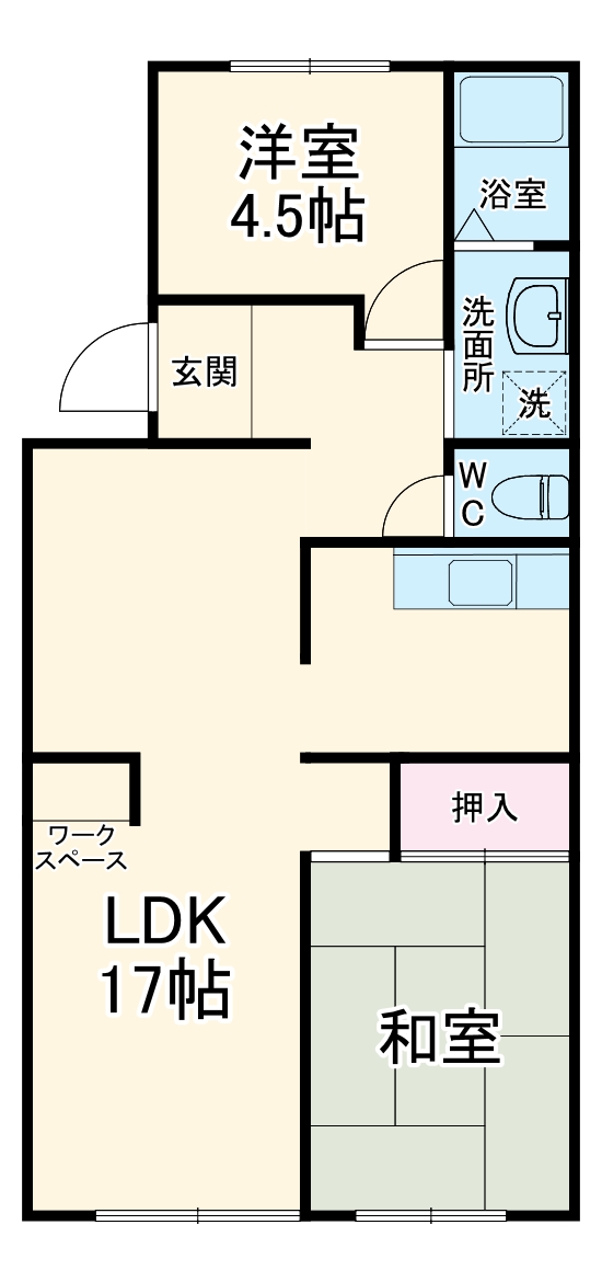 パークハイツ司の間取り