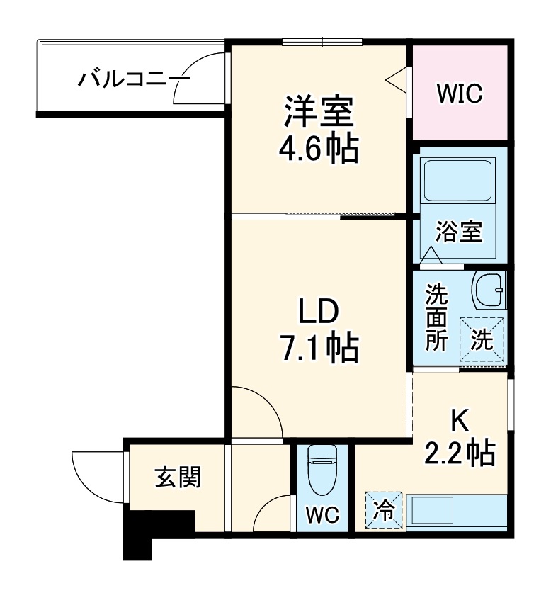 フジパレス池田石橋VI番館の間取り