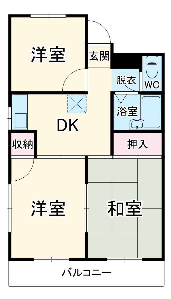 レスポアール冨沢の間取り