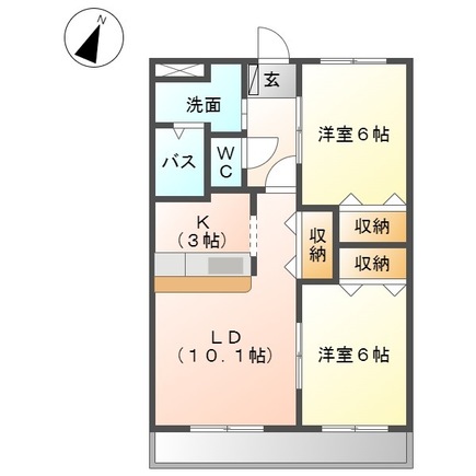 メゾン・ド・ローレライの間取り