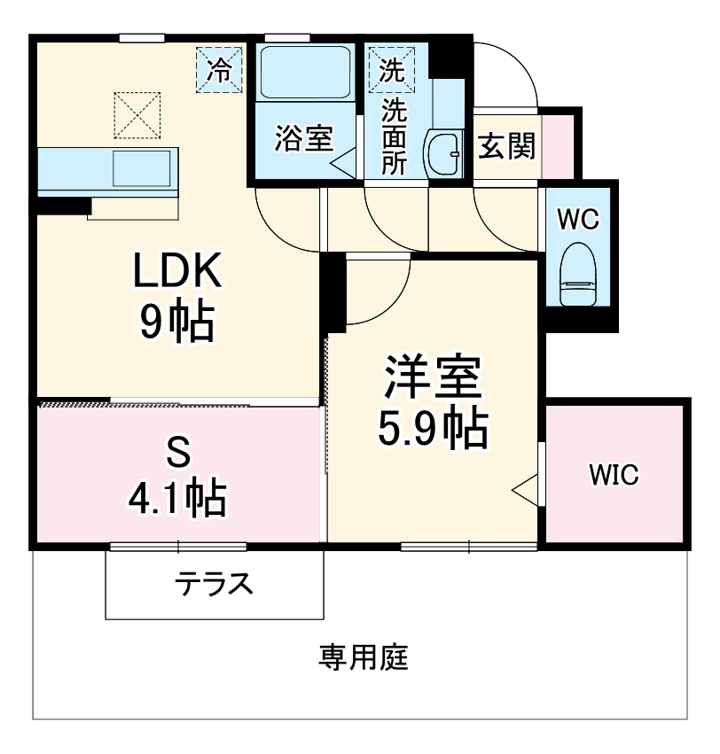 サイドガーデン南増尾 A棟の間取り