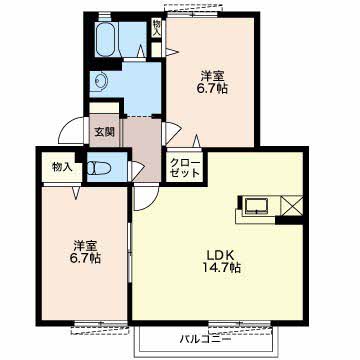 フレーズBの間取り
