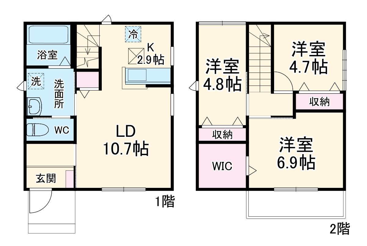 大宮区櫛引町戸建の間取り