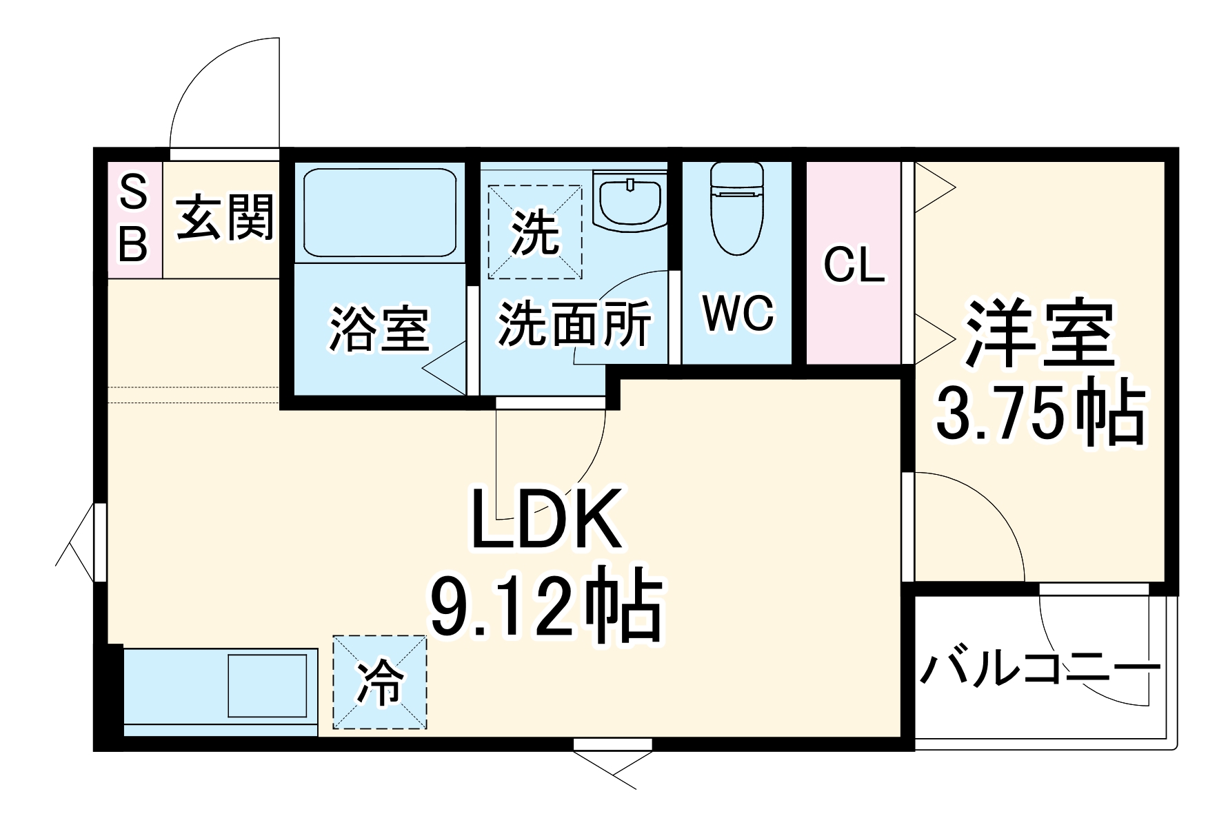 リブレメゾン江坂Ⅰの間取り