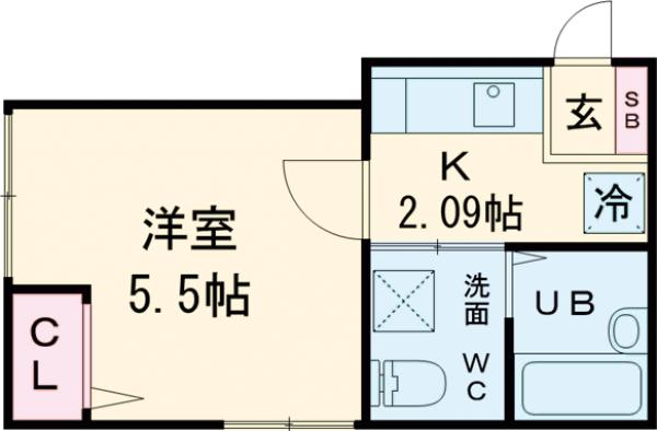 グランシャレー堀切Ⅱの間取り