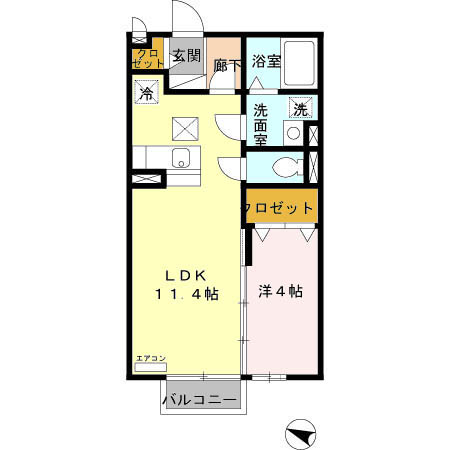 メゾンまるえの間取り