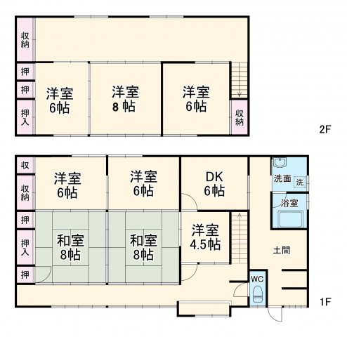 湖西市入出戸建ての間取り