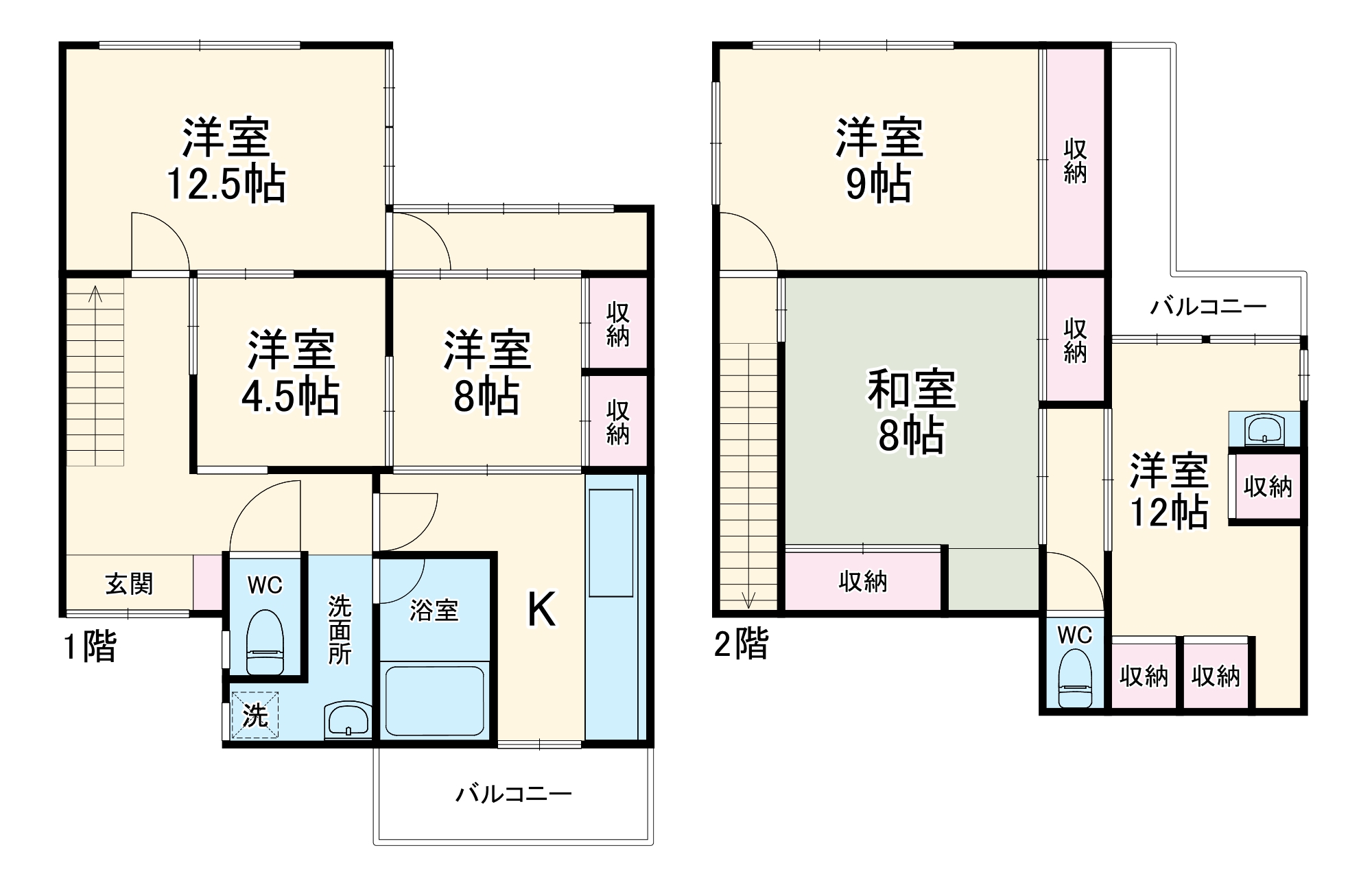 東逸見町1丁目貸家の間取り