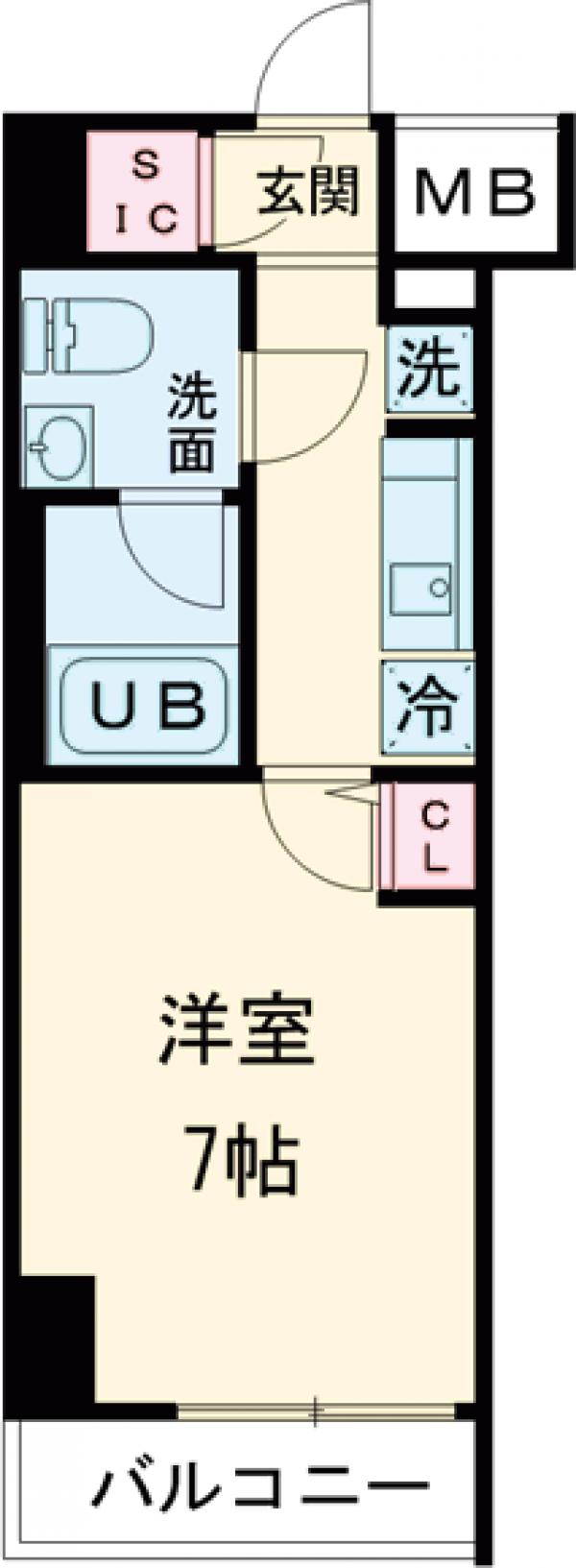 GENOVIA金町・1402号室の間取り