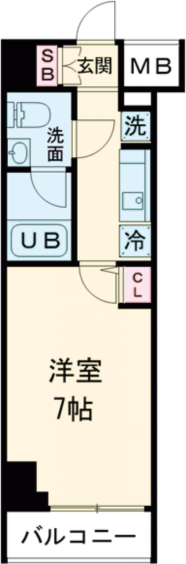 GENOVIA金町・1404号室の間取り