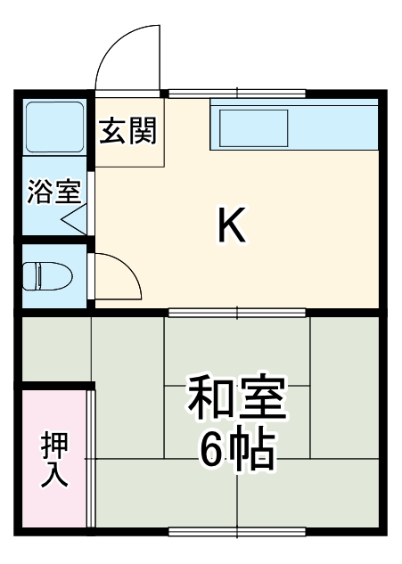 西山アパートの間取り