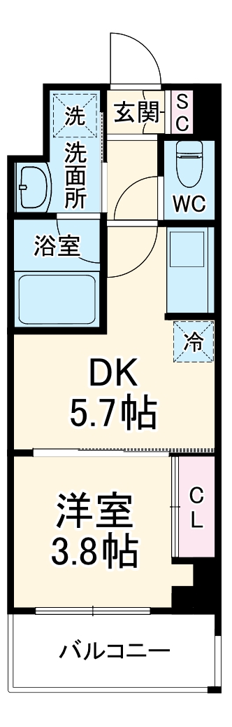 ジオエント横浜の間取り