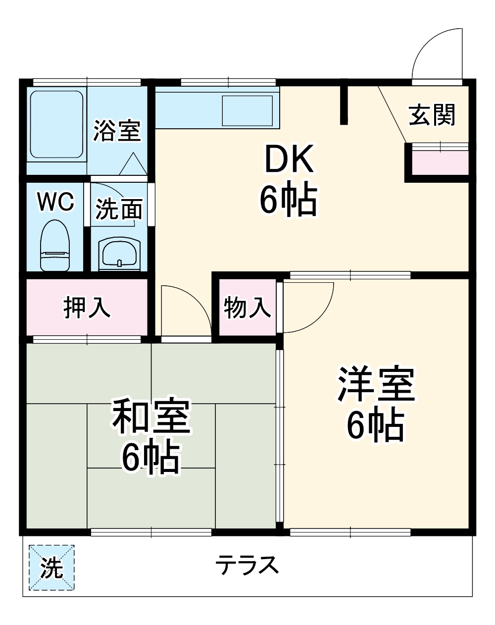 斉藤ハイツBの間取り