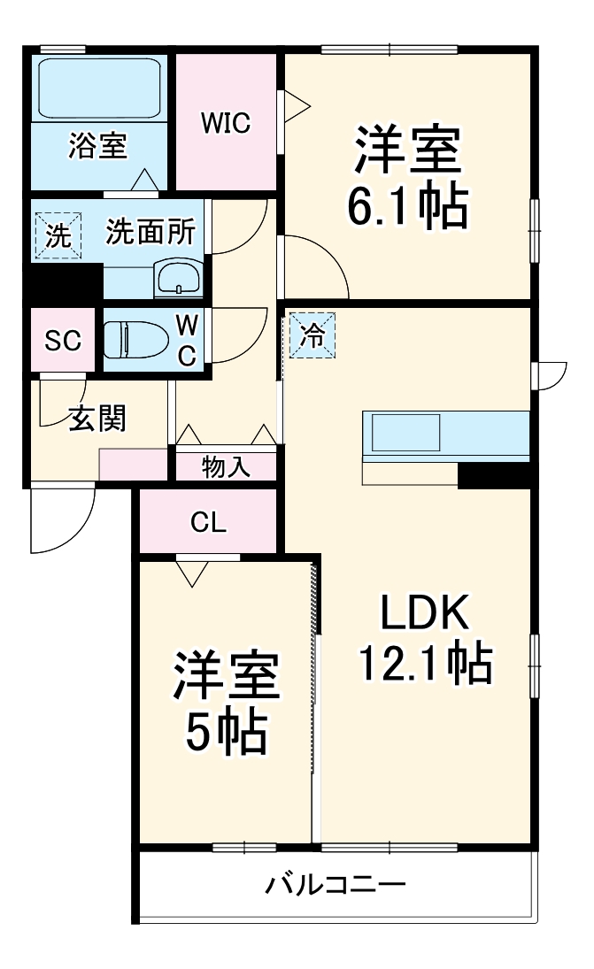 オッツ西船橋の間取り