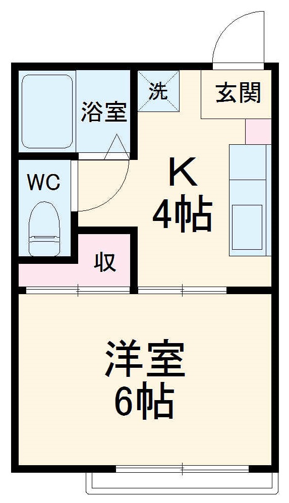 Kハウス浜町の間取り