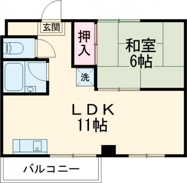 コクーン三条大宮の間取り