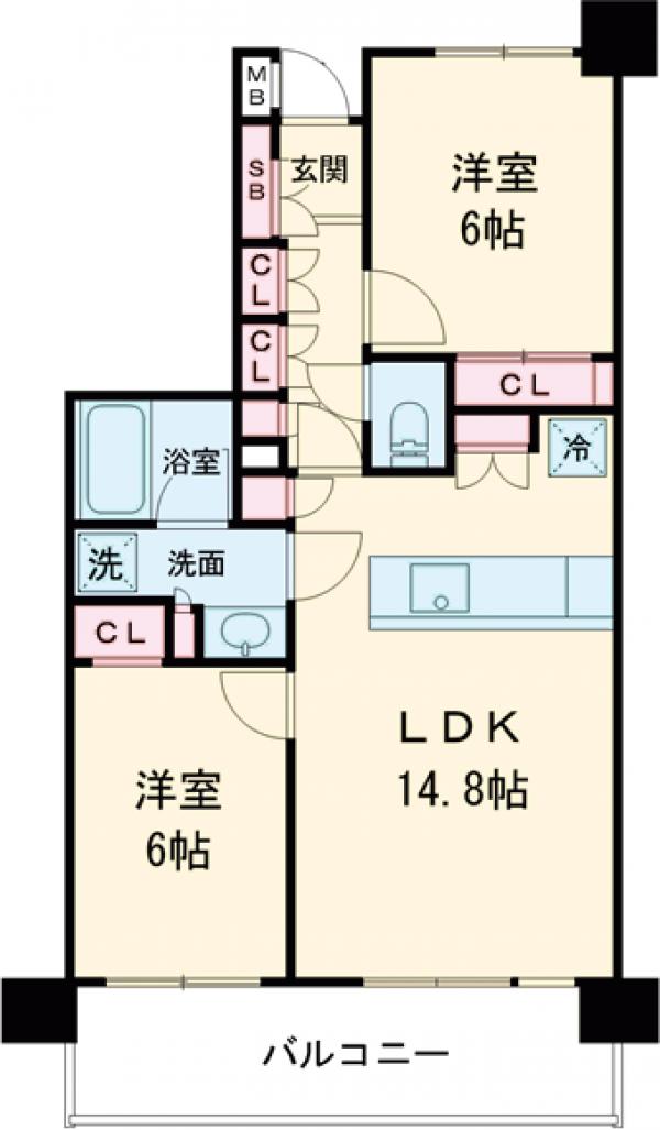 ミオカステーロ国立Ⅱの間取り