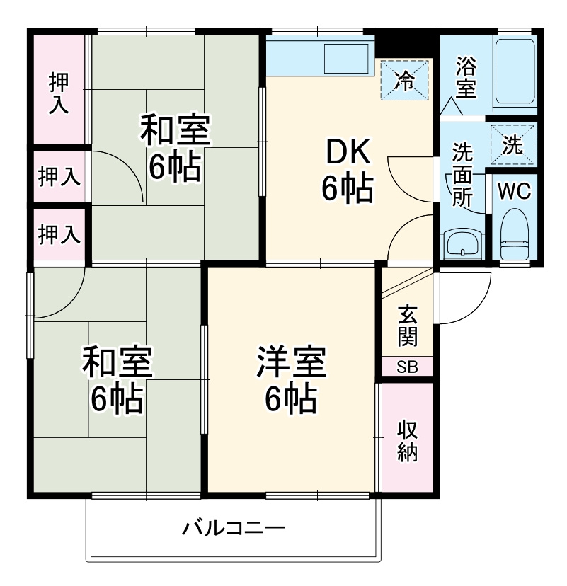 クレベールハイムの間取り