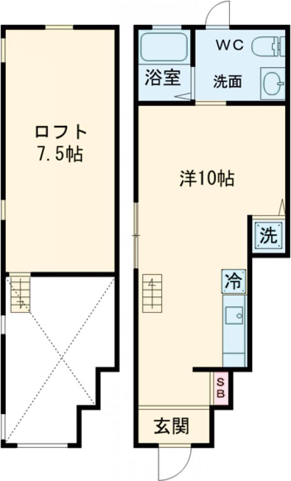 若林の完工年月(2009年2月)築の賃貸アパートの間取り