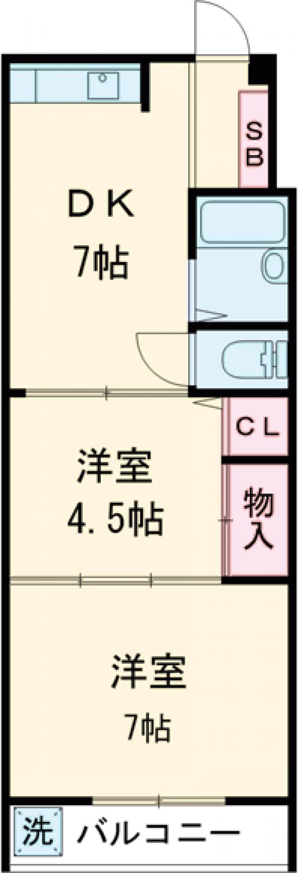 橋川ビルの間取り
